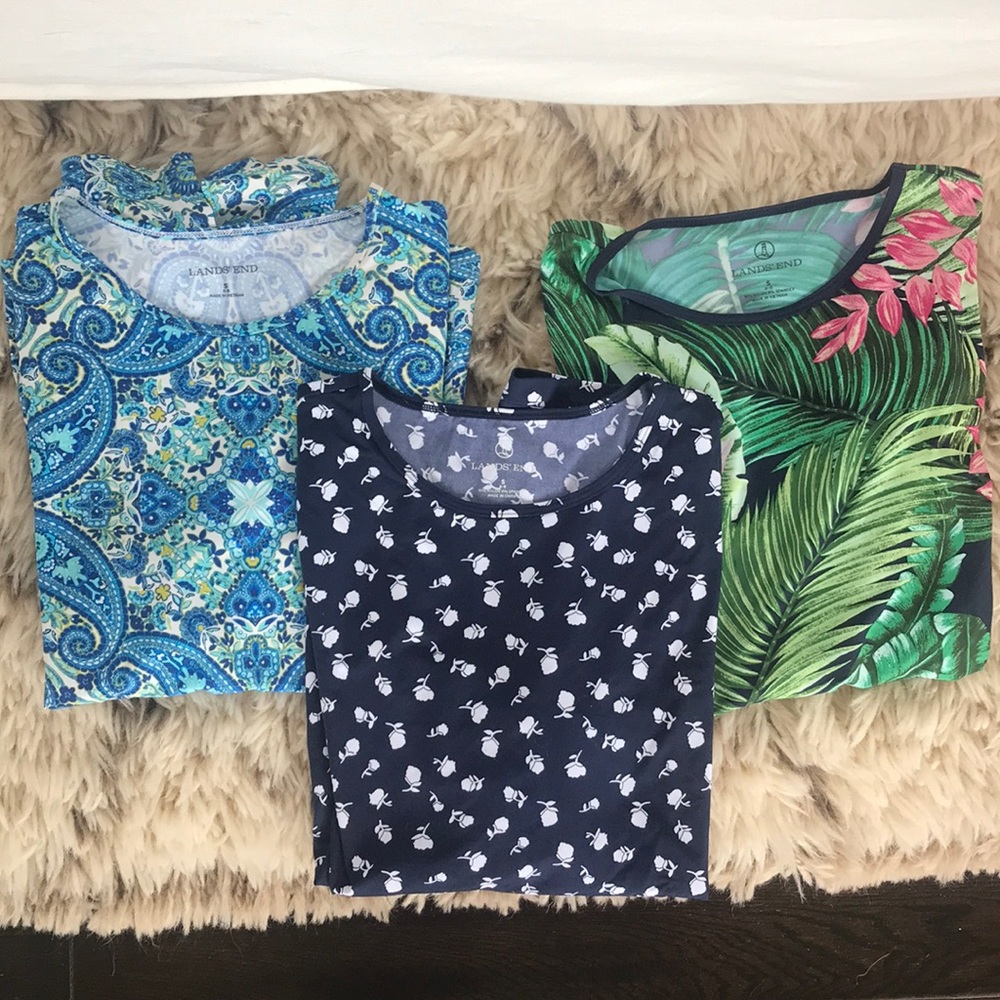 Bundle of lands end UV long sleeve shirts